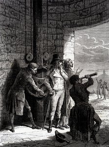 Experiment of the Chappe telegraph made on 12 July 1793, from Ménilmontant to Saint-Martin-du-Tertre before the commissioners of the Convention - in 