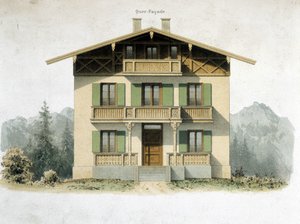 Facade of a German house by Unknown artist