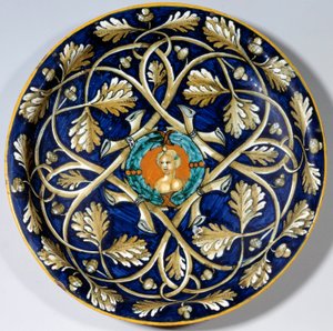 Faience Plate with a Female Bust by Unknown artist