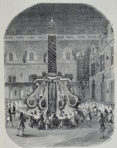 Feast of Louis XIV (Feast in the Marble Courtyard in Versailles) by Unknown artist