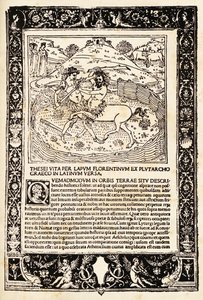 Fight Of Teseo With The Minotauro