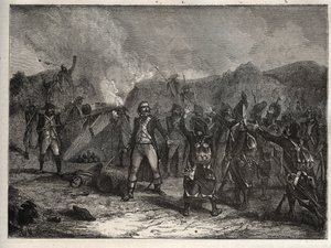 First Coalition: Colonel Antoine Guillaume Rampon at the Battle of Montenotte on 12 April 1796, during the Italian Campaign Opposing the French Troops of Napoleon Bonaparte Against the Austrian and Sardinian Armies