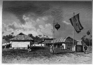 France in Indochina: French Military Post Inside the Citadel of Hue by Unknown artist