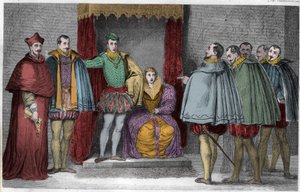 Francis II Tells the Parliamentary Deputies that the Duke of Guise and the Cardinal Will Govern the State by Unknown artist