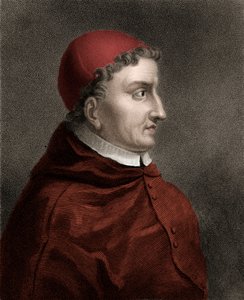 Portrait of Francisco Jimenez de Cisneros, cardinal, religious reformer and Spanish statesman - Engraving of the 19th century by Unknown artist