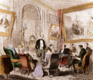 Francois Rene de Chateaubriand (1768-1848), French writer and politician, reading the 
