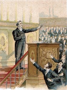 François Guizot (1789-1874), French Historian and Politician in the Chamber of Deputies in 1844. by Unknown artist
