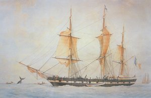 French Whaling Ship, c.1845