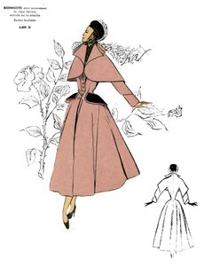 French Fashion, Redingote Coat Design
