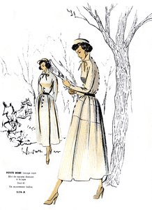 French Fashion, Petite Striped Dress Design