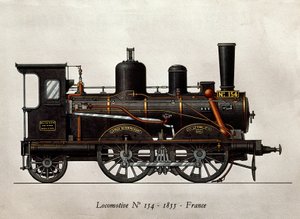 French train: Locomotive Numero 154 of 1855 by Unknown artist