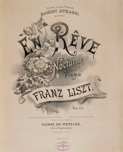 Frontispiece of the score En reve by Franz Liszt by Unknown artist