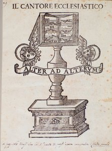 Frontispiece of Il Cantore Ecclesiastico by Unknown artist