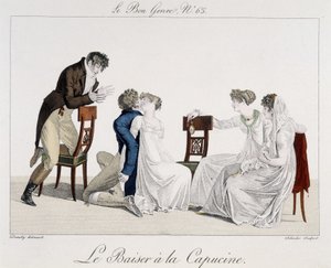 Game: The Capuchine Kiss - in The Good Genre, No. 65, early 19th century by Unknown artist