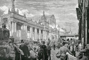 German Empire or Second Reich (1871-1918): Socialist Demonstration on the Berlin Market Square, February 25 by Unknown artist
