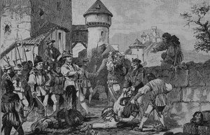 German Peasants War: After the Storming of the Castle Maichau by Unknown artist