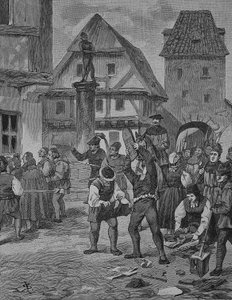 German Peasants War: The Farmers in Berken Mistreat the Jews by Unknown artist