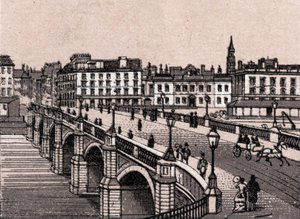 Glasgow, Scotland: view of the Broomielaw Bridge. in 