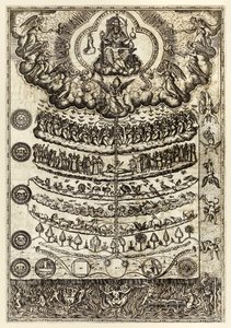 Great Chain of Being from Rhetorica Christiana ad concionandi et orandi usum accommodate by Diego Valadés