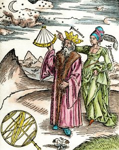 Greek Astronomer Claudius Ptolemaeus Using a Sextant by Unknown artist
