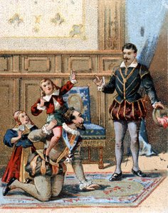 Henry IV King of France (1553-1610) playing with his children