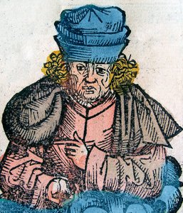 Herodotus, Greek historian - woodcut from the Nuremberg Chronicle by Unknown artist