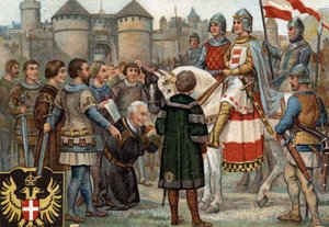 Rudolph of Habsburg Taking Possession of Vienna (1276) by Unknown artist