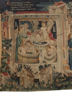 History of Saint Piat and Saint Eleuthère, Scene 7: Baptism of the exiled Christians by Unknown artist