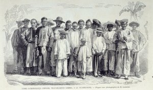 Chinese Immigrants Working in Guadeloupe by Unknown artist