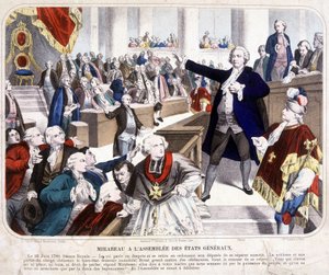 Honoré Gabriel Riqueti, Count of Mirabeau (1749-1791) at the assembly of the États Généraux: 