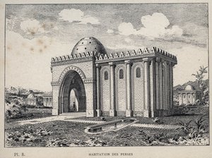 Housing Persians - engraving of 1889 in 