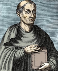 Hugues de Saint Victor. French theologian and philosopher. 12th century. Engraving of the 17th century by Unknown artist