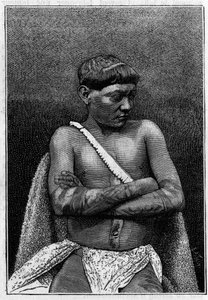 Human Zoo: Young Galibi Man at the Jardin d