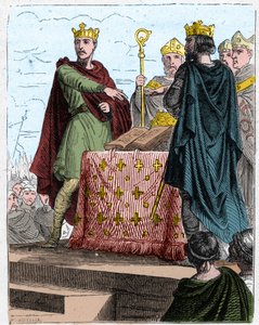Hundred Years War: Treaty of Bretigny on 8 May 1360, at the castle of Bretigny, between the plenipotentiaries of King Edward III of England and those of Charles, son of King John II of France
