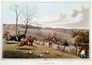 Hunting in England by Unknown artist
