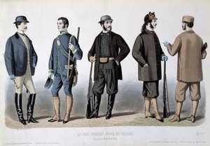 Hunting outfits, Le Journal des tailors