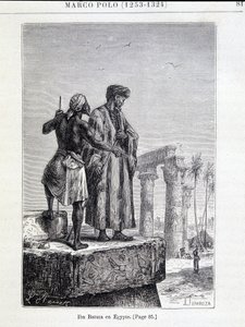 Ibn Battuta (1307-1377) in Egypt - in Discovery of the Earth by Jules Verne by Unknown artist