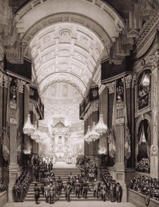 Interior of the Church of the Invalids During the Religious Ceremony on 15/12/1840 (Transfer of Ashes from Napoleon I to the Invalides) by Unknown artist