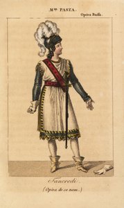Italian Soprano Singer Giuditta Pasta in the Lead Role of Tancredi by Unknown artist
