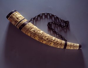 Ivory Oliver Mounts on Silver by Unknown artist