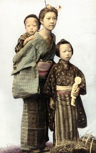 Japanese children, late 19th century by Unknown artist