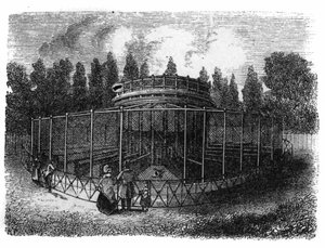 Jardin des Plantes in Paris in 1861: pheasanderie