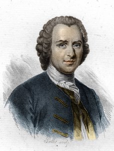 Jean Jacques Rousseau, French-speaking Geneva Writer and Philosopher (19th century engraving) by Unknown artist