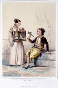 Jewish Children of Algeria in the Second Half of the 19th Century.