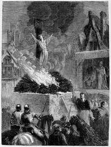 Joan of Arc at the stake in Rouen (1431) by Unknown artist