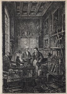 Jonathan Oldenbuck - The Saint of the Saints of the Antiquary - Illustration of the 19th century for the novel 