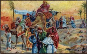 Joseph Sold by His Brothers (Genesis 37.1-36) - Chromolithography of the End of the 19th Century