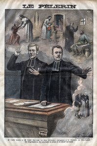 Jules Auguste Lemire (1853-1928) and Hippolyte Gayraud (1856-1911), French ecclesiastics and politicians, deputies - engraving in 