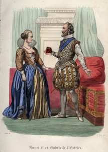 King Henry IV of France and his Mistress Gabrielle d