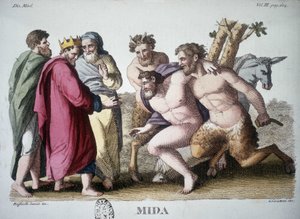 King Midas - engraving